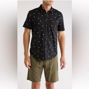 Billabong Chase Short Sleeve Button Up Shirt New With Tags Size Medium